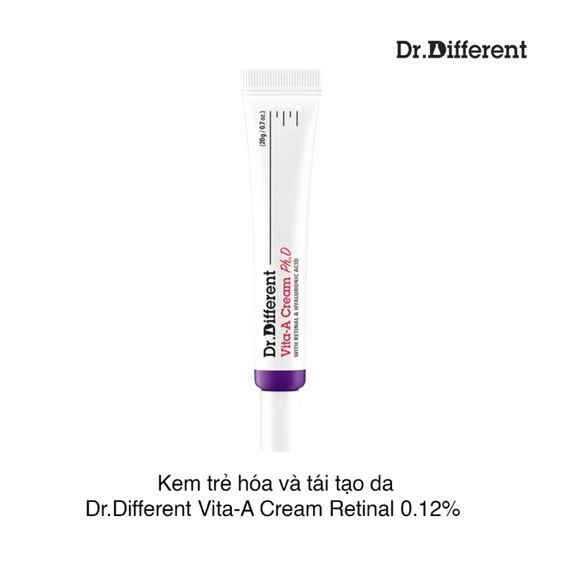 Kem Dưỡng Trẻ Hoá Da Dr.Different Vita-A Cream Ph.D