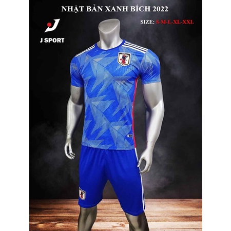 Áo Đá Bóng JAPAN Quần Áo Đá Banh Đội Tuyển Nhật Bản 2022 - 2023 Thun Lạnh Thoáng mát - Vicsport