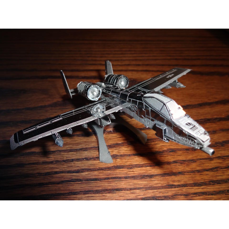 Mô hình lắp ráp 3D kim loại lắp ráp Máy bay cường kích thần sấm A10 Thunder Bolt cỡ nhỏ [ Chưa Lắp ]