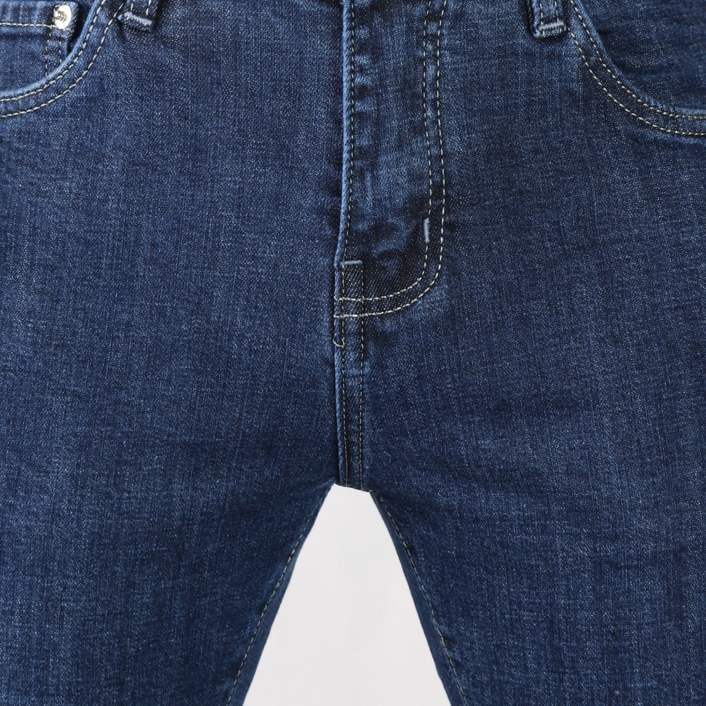 Quần Jean Nam Xanh Nhạt Cao Cấp Không Ra Màu Chất Bò Jeans Dày Co Giãn Tốt Dáng Slimfit _X091