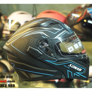 <SIÊU RẺ> MŨ FULLFACE LẬT HÀM SOMAN