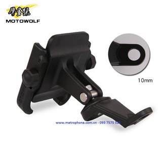 Giá đỡ điện thoại gắn kính xe máy motowolf