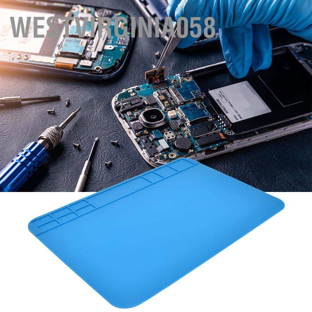 Hàng HotThảm silicon cách nhiệt để bàn dùng cho tháo lắp sửa chữa máy tính / điện thoạiHàng giao ngaywestvirginia058