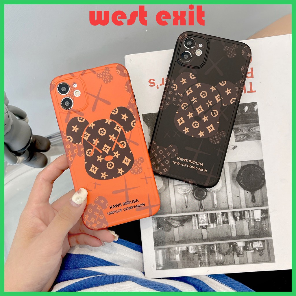 Thời Trang Ốp Điện Thoại Imd Hình Gấu Lv Cho Iphone7 / 8 / Se2 Iphone7Plus / 8plus Iphonex / Xs Iphonexsmax 11 11pro 11promax 12mini Iphone12Promax