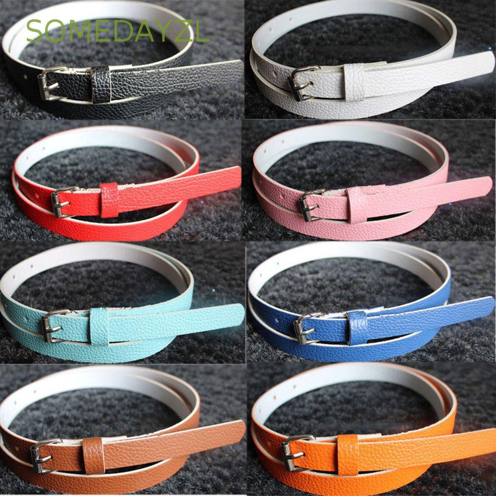 Thắt lưng dây mảnh màu trơn thời trang nữ xinh xắn thanh lịch