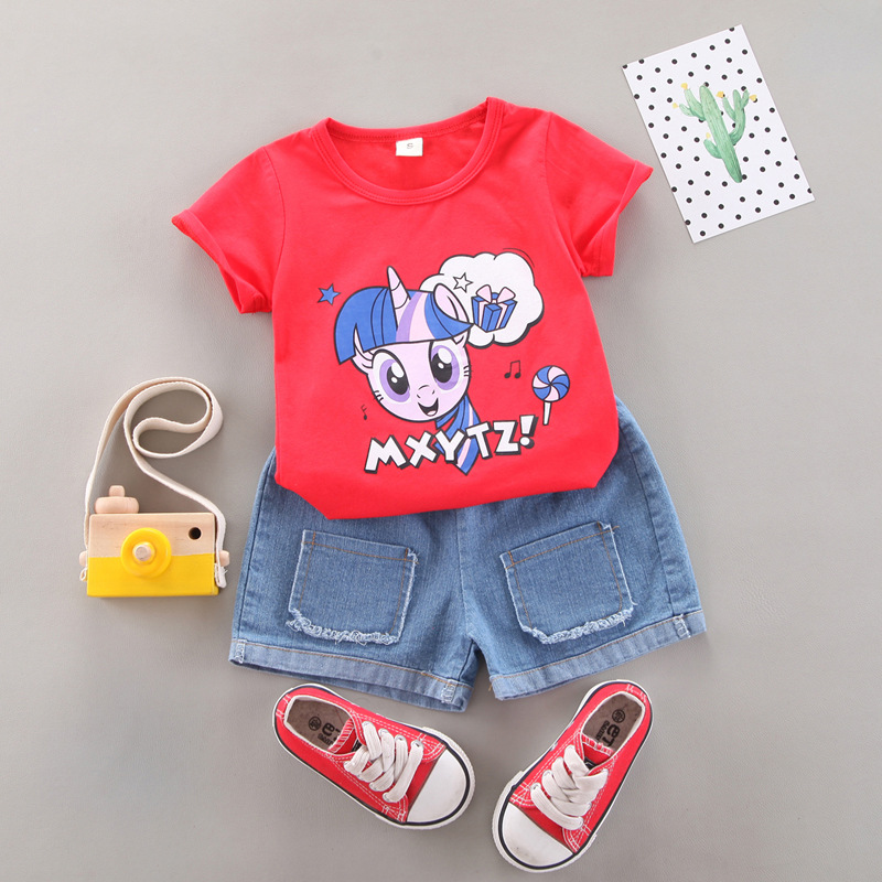 Nữ trang áo vest thời trang 0-4 tuổi nữ sinh hoạt hình con trai dễ thương vải bông áo thun cô áo thun cô áo thun | BigBuy360 - bigbuy360.vn