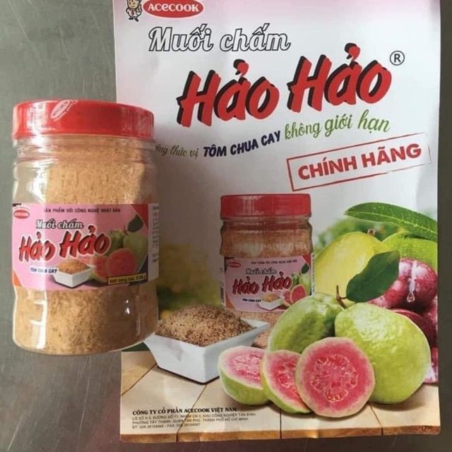 Muối chấm Hảo Hảo Chua Cay Lọ 120Gram và Gói 10Gram