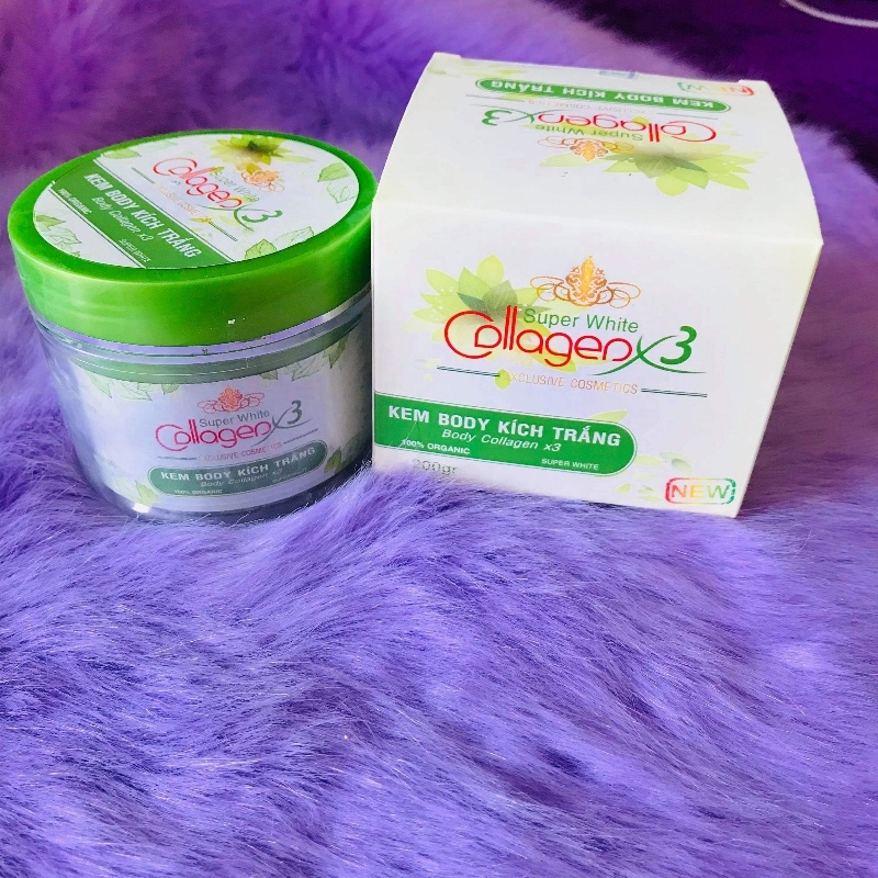 Kem Body Kích Trắng Collagen X3 - Giáng Kiều