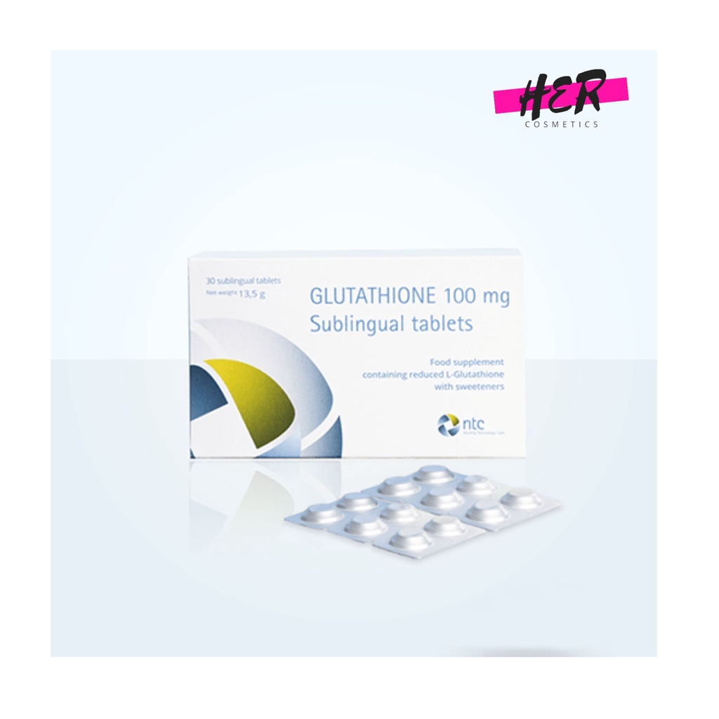 Viên Ngậm Trắng Da Glutathione 100mg Sublingual Tablets