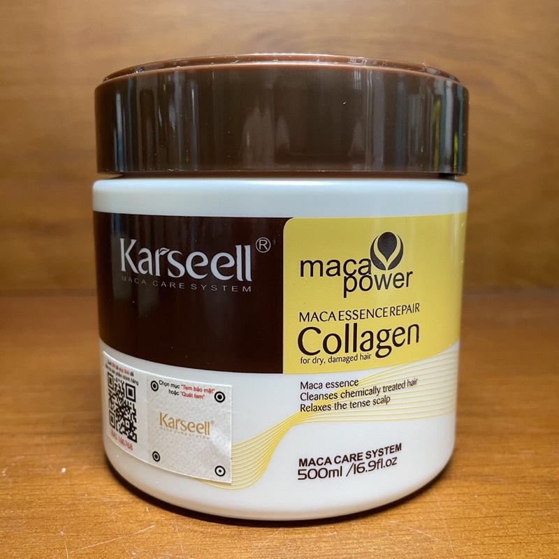 Best SellerDầu hấp tóc Collagen Karseell Maca siêu mềm mượt 500ml