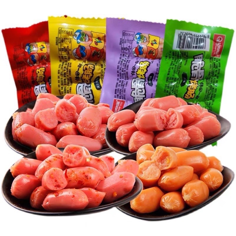 Lẻ 1 Chiếc 22gr Xúc Xích Sụn Non Bi 4 Viên Siêu Ngon