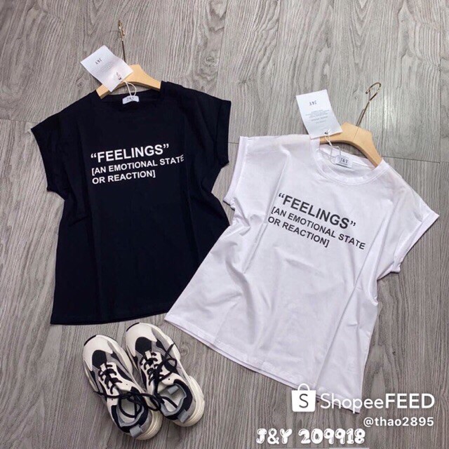 Áo Phông Tanktop Feelings Nữ - Thun ba lỗ form rộng dáng suông, họa tiết chữ cái, kiểu dáng trẻ trung năng động | BigBuy360 - bigbuy360.vn