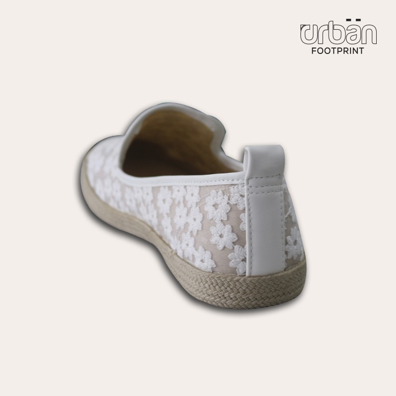 Giày sneaker Urban UL1821 thêu ren màu trắng | BigBuy360 - bigbuy360.vn