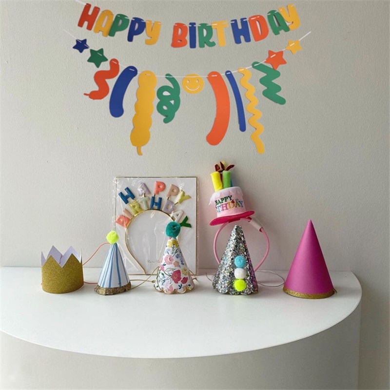 Bộ Dây Cờ HAPPY BIRTHDAY ĐỦ MÀU Trang Trí Tiệc Sinh Nhật Phong Cách Hàn Quốc - Yori Party