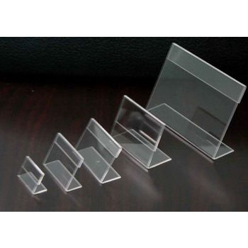 MENU MICA L, MICA ĐỂ BÀN, BẢNG GIÁ MICA, KỆ THÔNG TIN SẢN PHẨM mini để bàn, trong suốt, NHIỀU kích thước, sẵn giao ngay