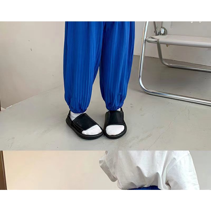 [Babycat] Hàng Có Sẵn Quần Dài Đến Mắt Cá Mềm Mại Thoải Mái Phong Cách Phương Tây Hàn Nhật Mùa Hè Chống Muỗi Cho Bé Trai 2022