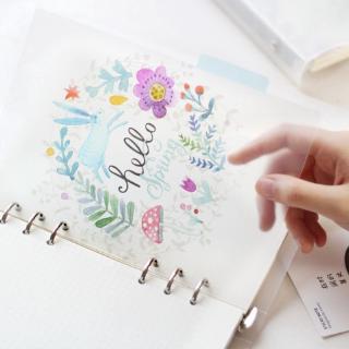 Miếng cách giấy trong suốt 6 lỗ có kích thước A5 A6