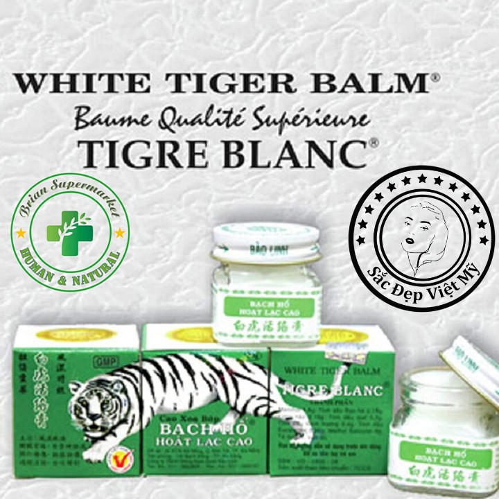 Cao Xoa Bóp Bàn Chân❤️Hiệu Quả❤️Dầu Cù Là Tiger Balm Cao Bạch Hổ Hoạt Lạc Cao Combo 5 lọ x  20gr Trị Đau Nhức Bong Gân