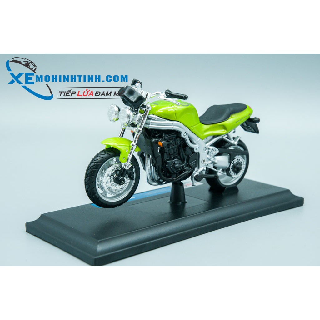 Xe Mô Hình Triumph Speed Triple 1:18 Maisto (Xanh Lá)