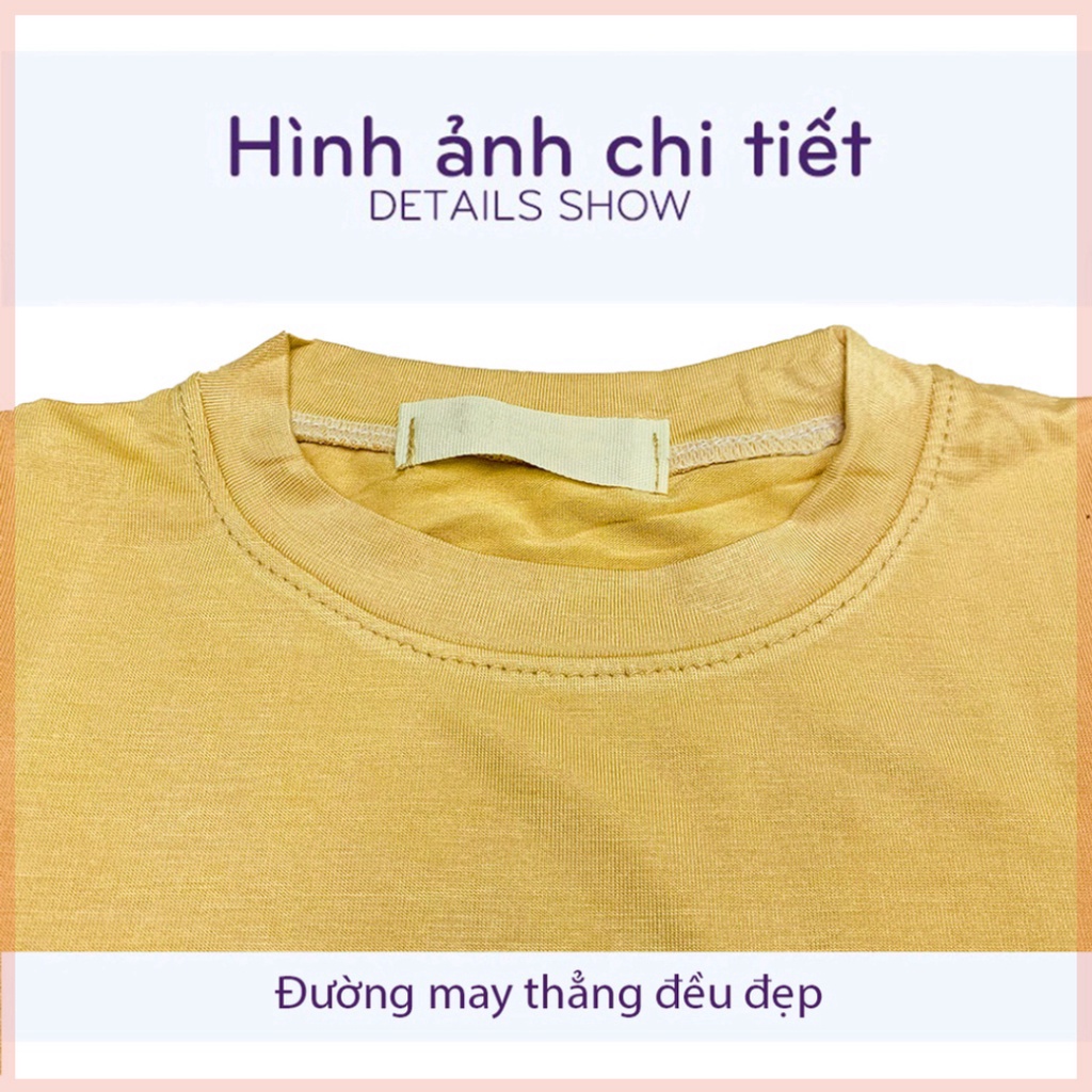 Bộ dài tay cho bé trai và bé gái LILIKIDS chất thun lạnh trơn cho bé cho bé từ 8-18kg