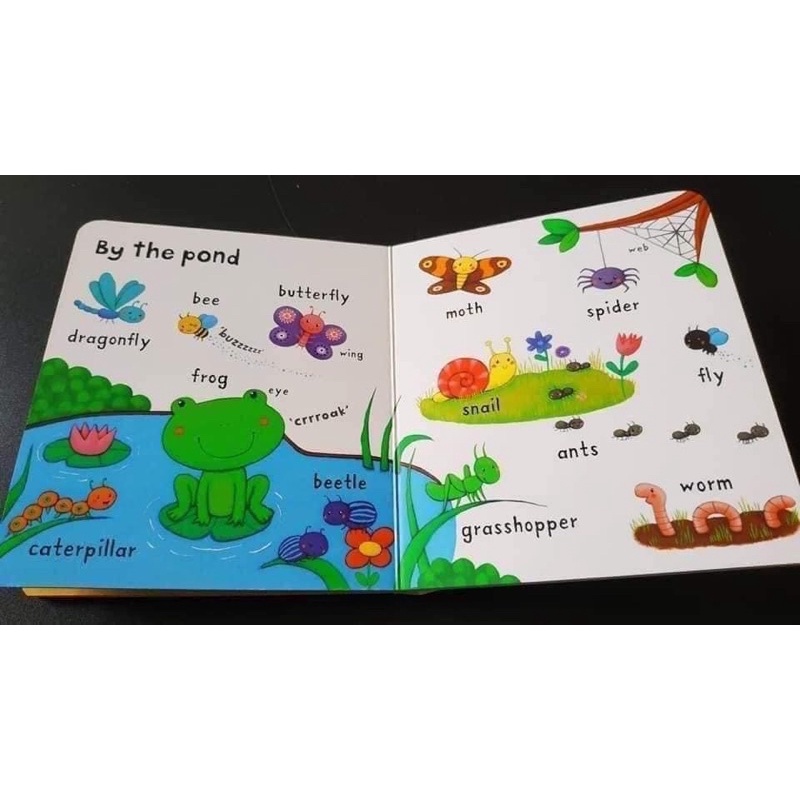 Bộ nhập original - Usborne Very First Words 10c bìa cứng siêu đẹp