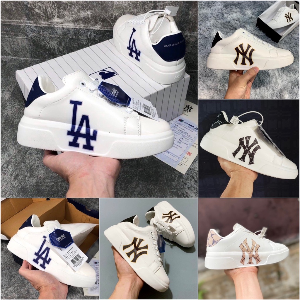 Giày 𝐌𝐂 𝐐𝐔𝐄𝐄𝐍 LA, NY⚡️𝐒𝐢ê𝐮 𝐑ẻ⚡️ Giày MLB Độn Đế nam nữ Hot Trend full box