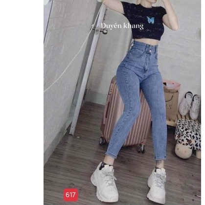 .8 MẪU Quần JEAN Nữ Lưng Cao chuần shop VNXK bao đẹp chất lượng ,bó co giãn vải dày mịn( đổi trả nếu không ưng)