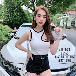 Áo thun khoét vai sát nách thể thao năng động cá tính