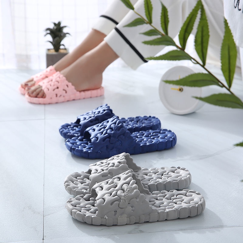 Dép Đi Trong Nhà Chống Trượt Kiểu Dáng Đơn Giản Cho Cặp Đôi