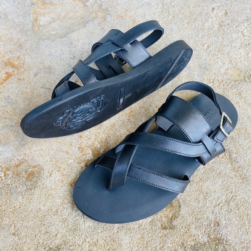 Sandal Unisex, dép quai ngang, dép nam da bò, không thấm nước, êm chân thoải mái  Atshoes XDMM01