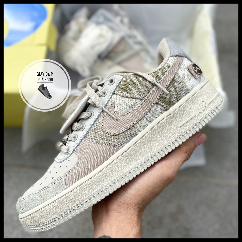 (Shop Giày Đẹp Giá Ngon) Giày AF1 xám + full bill box