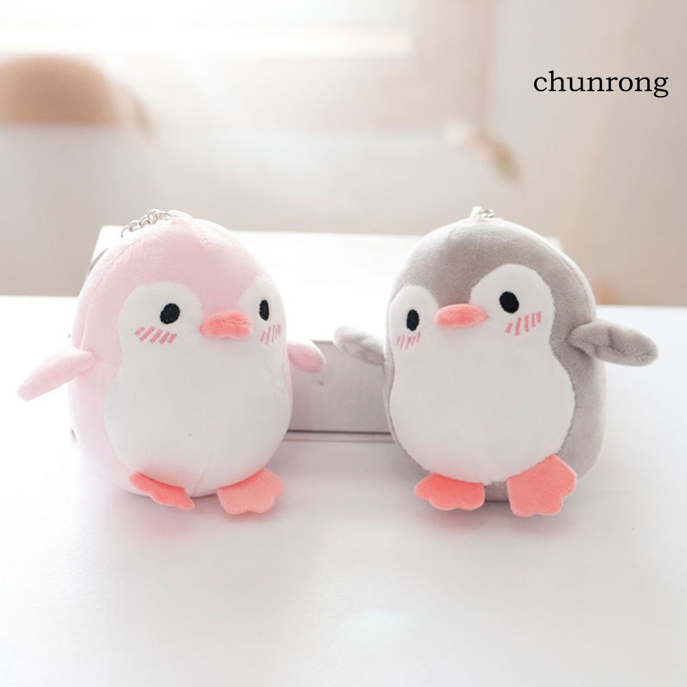 CR+Lovely Penguin Animal Stuffed Doll Plush Toy Keychain Key Holder Bag Pendant