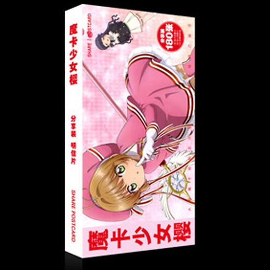 Postcard Cardcaptor Sakura hộp ảnh bộ ảnh có ảnh dán + lomo + postcard bưu thiếp anime chibi quà tặng độc đáo