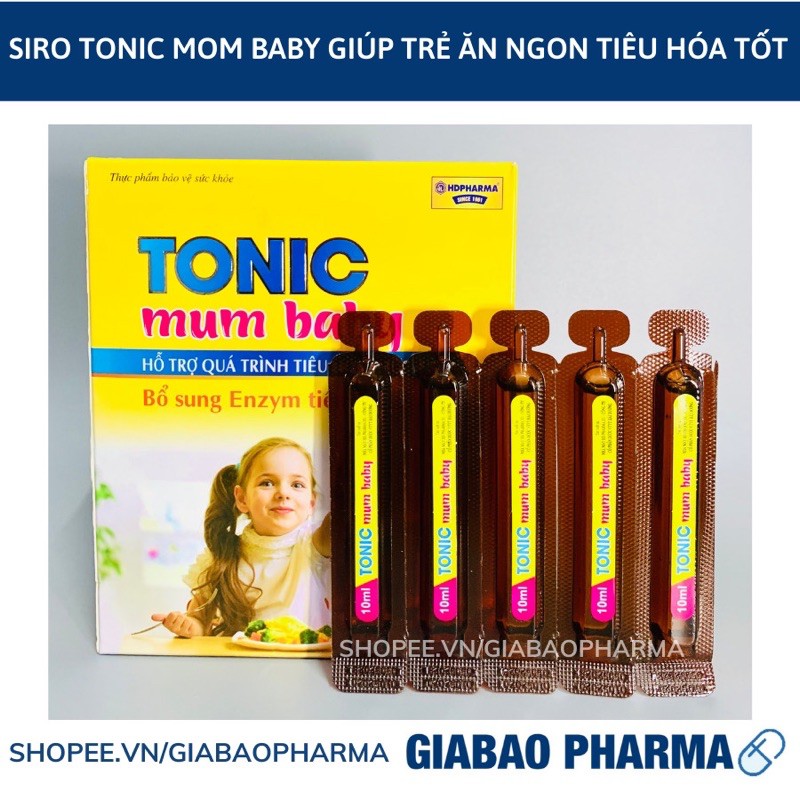 Siro TONIC MUM BABY giúp trẻ ăn ngon miệng , tăng khả năng hấp thụ chất - Hộp 20 ống 5.0 | Thế Giới Skin Care