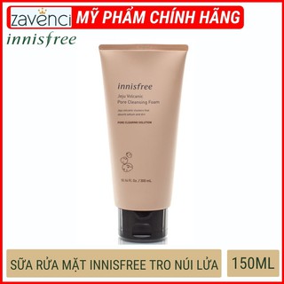 SỮA RỬA MẶT INNISFREE JEJU VOLCANIC PORE CLEANSING FOAM EX Làm Sạch Trắng Da Giảm Mụn Tro Túi Lửa (150ML)