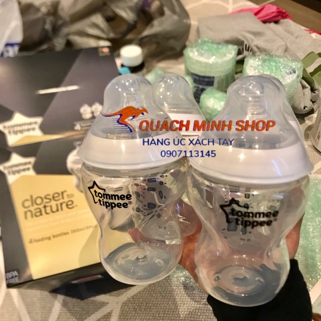 Các loại Bình sữa Tommee Tippee 150ml - 260ml - HÀNG ÚC