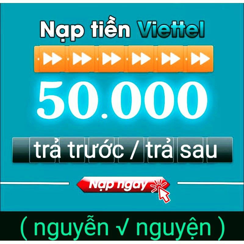 Thẻ nạp viettel 50k