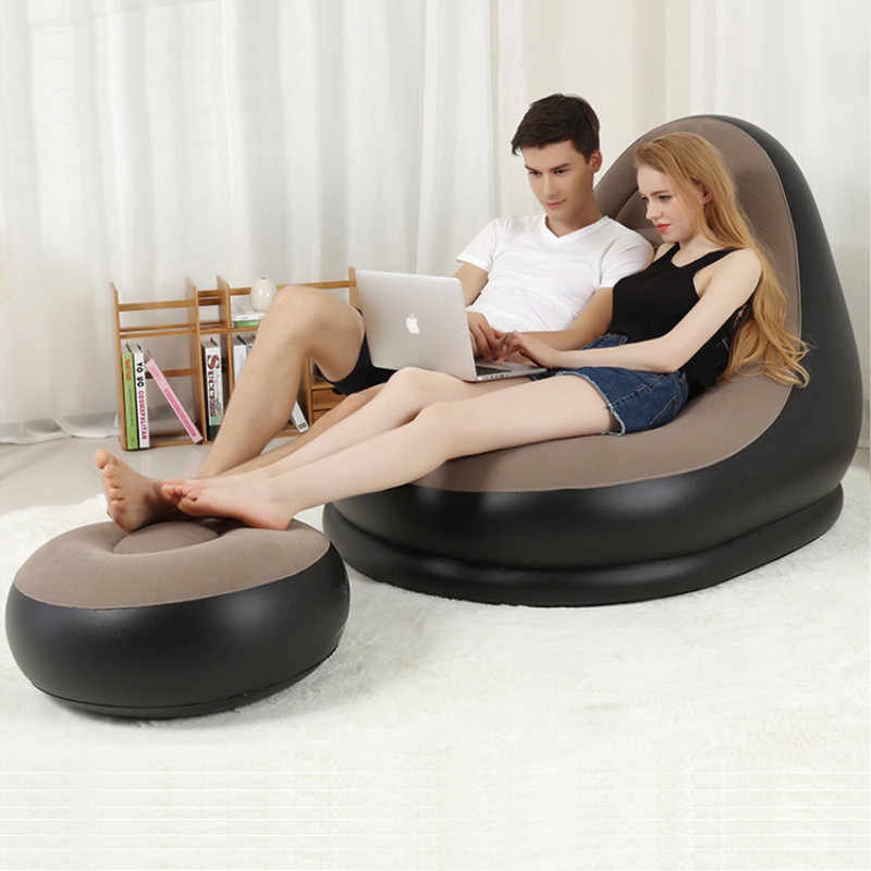 Ghế Đệm Hơi Tựa Lưng, Sofa Hơi, Ghế Đệm Hơi Êm Ái Không Kèm Bơm Hơi.