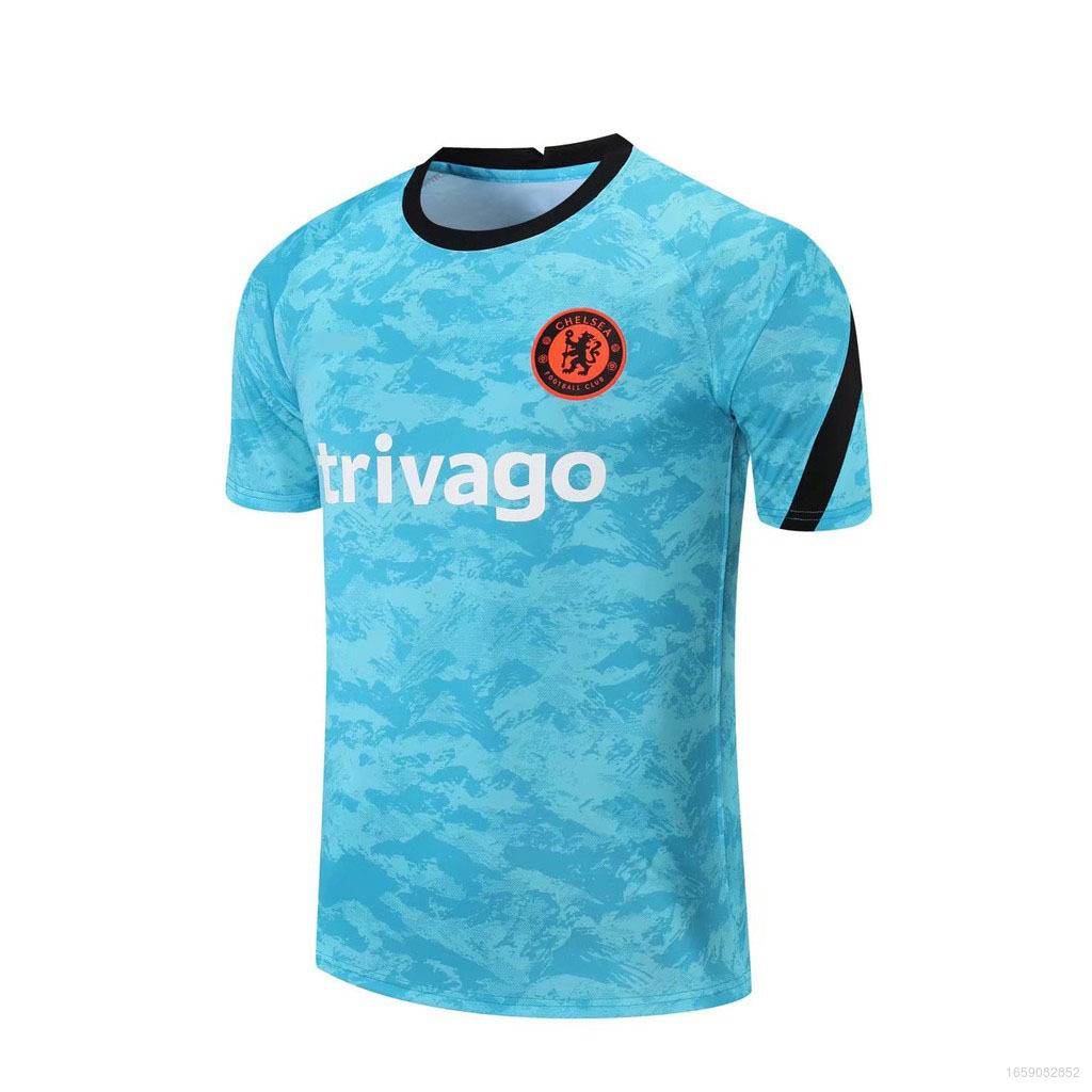 Áo Thun Bóng Đá Tay Ngắn Cổ Tròn O-O 2021-2122 Chelsea