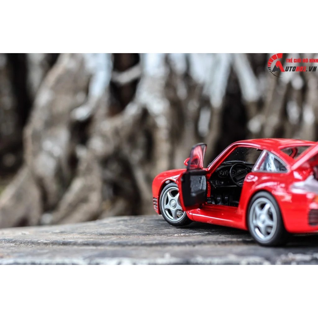 MÔ HÌNH XE PORSCHE 959 RED 1:24 WELLY 6577