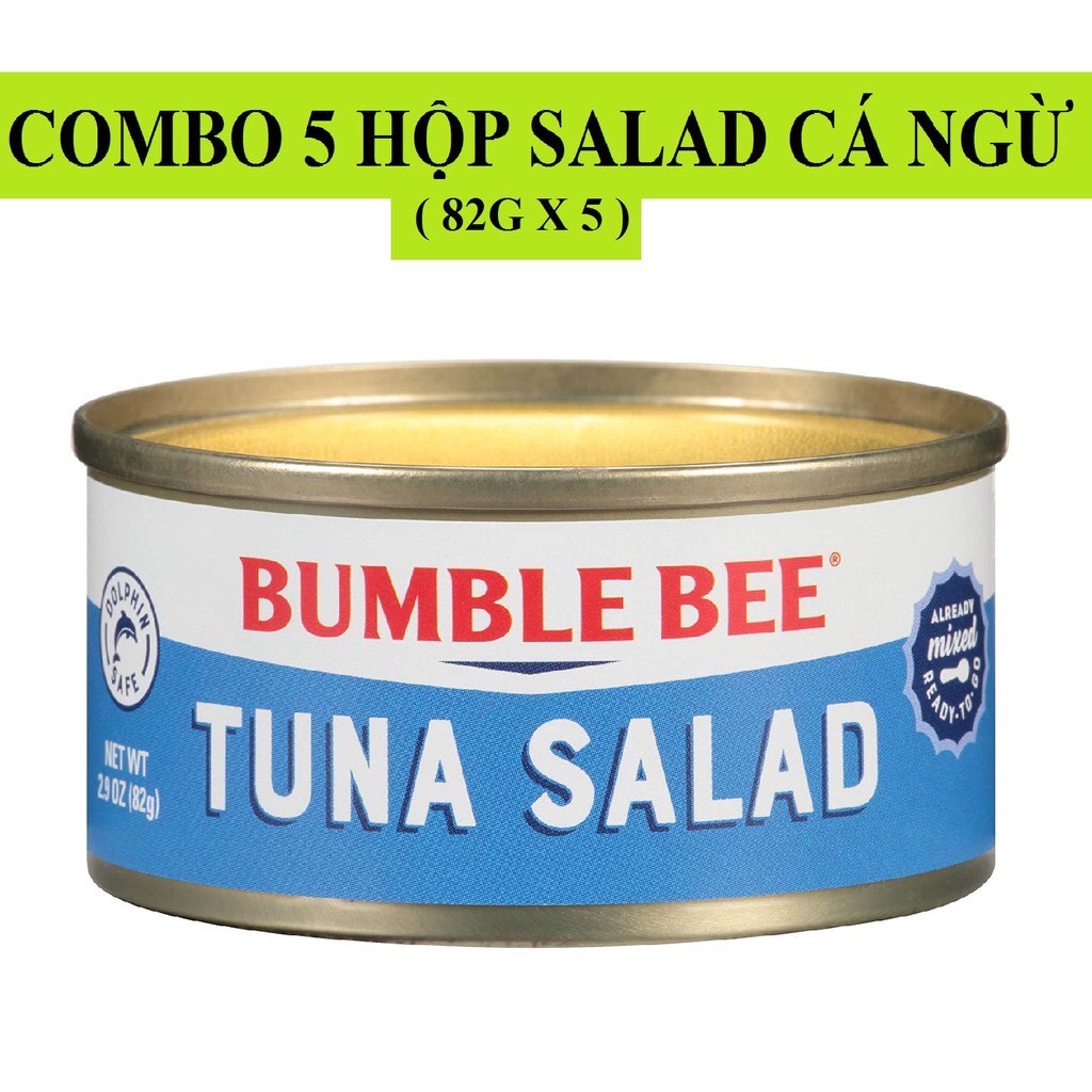 [HÀNG MỸ- DATE 2023] COMBO 5 HỘP Salad cá ngừ BUMBLE BEE Canned Tuna Salad 82G