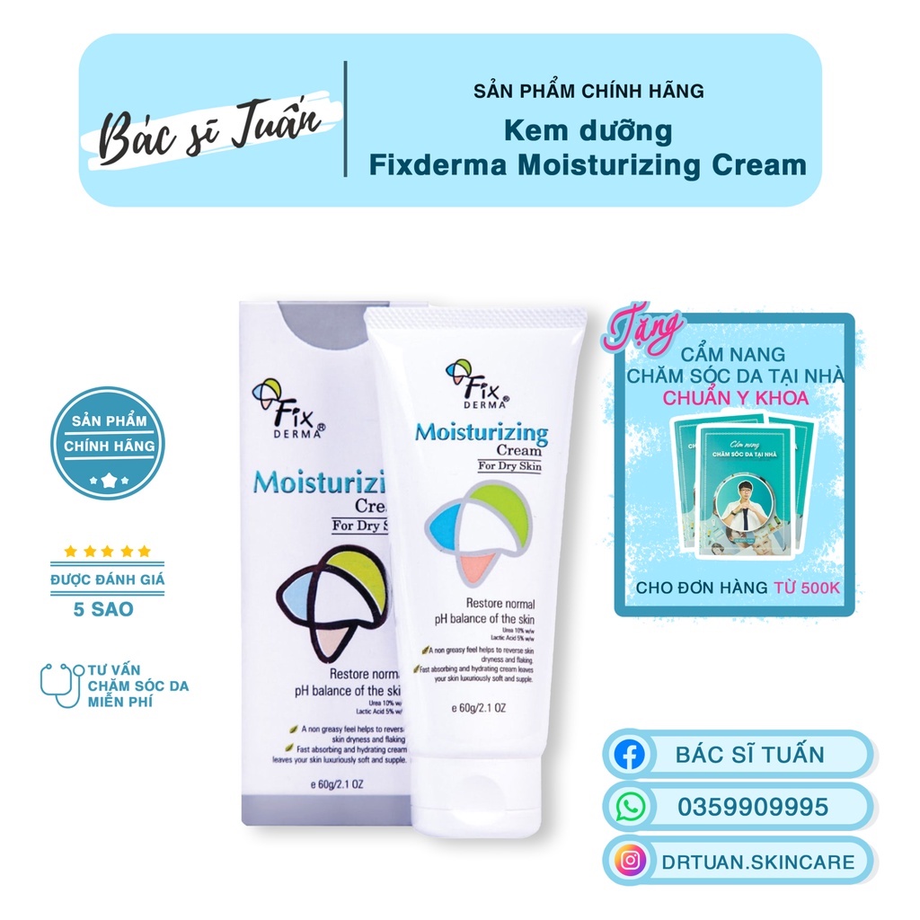 Kem Dưỡng Ẩm Cho Da Khô - Fixderma Moisturizing Cream