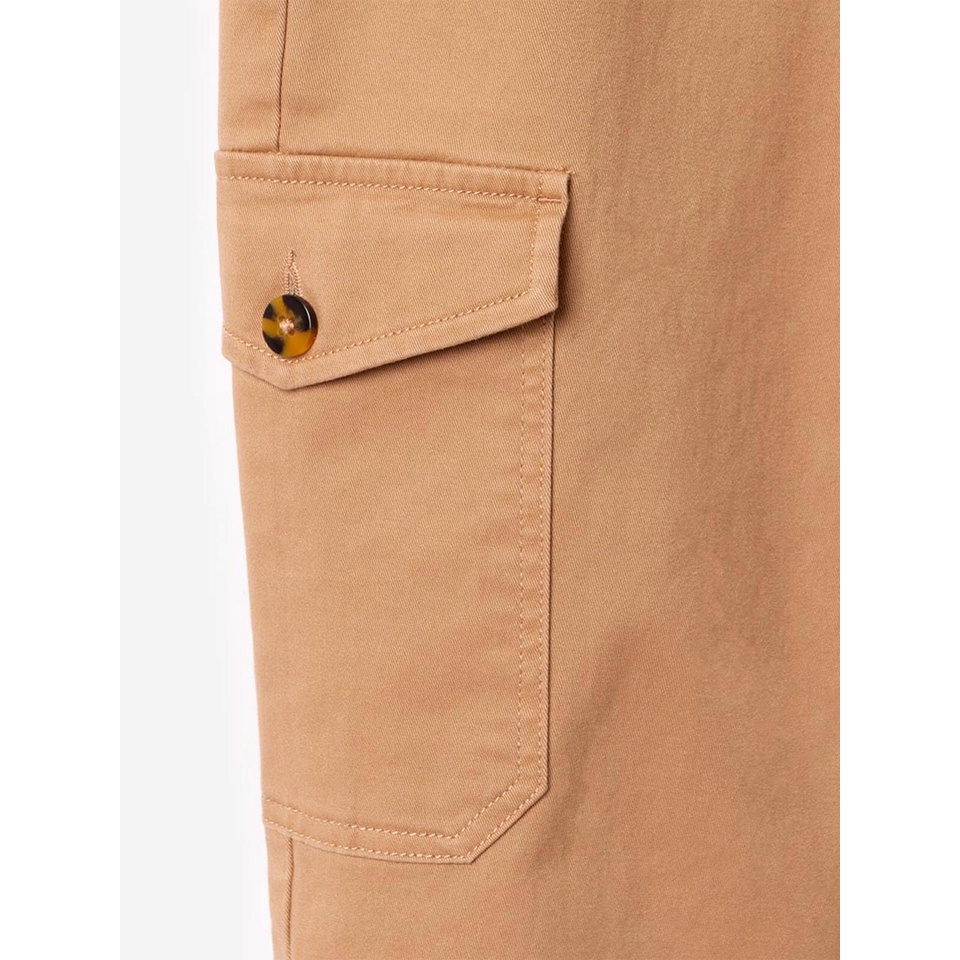 Quần jogger bé gái màu kem xuất khẩu