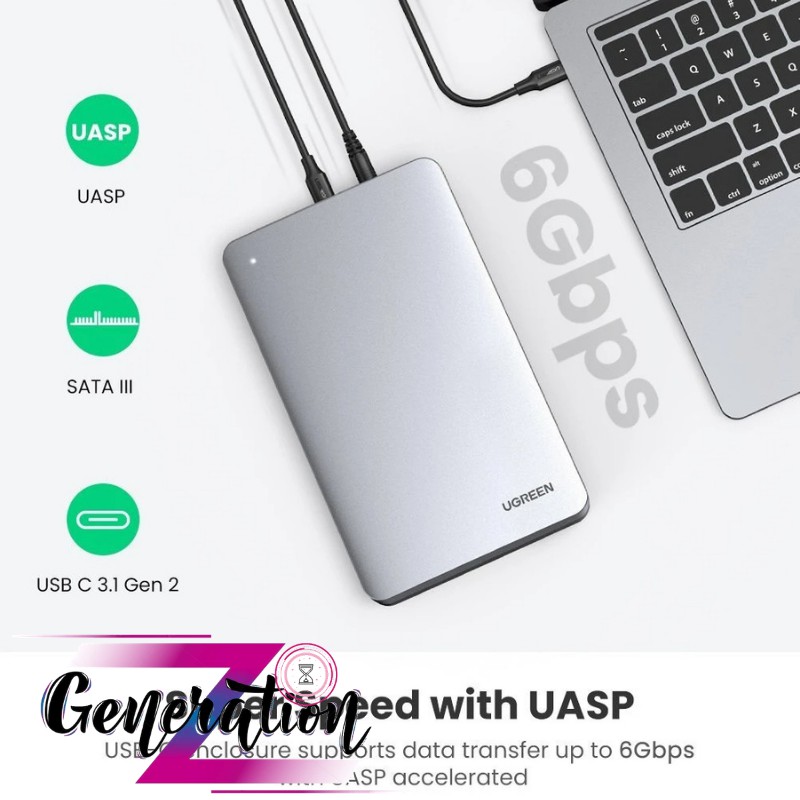 Hộp đựng ổ cứng 3.5 chuẩn USB Type-C 3.1 thế hệ 2 Ugreen 70797