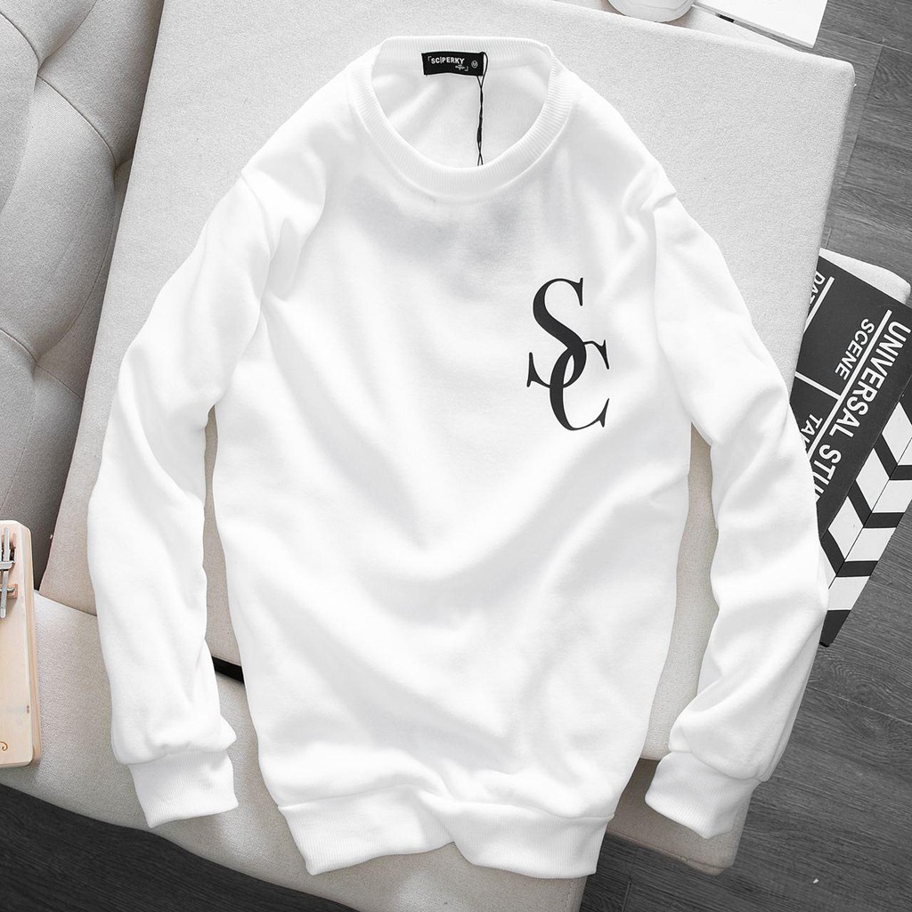 Áo Nỉ Sweater In Hoạ Tiết Logo SC AN002 - Chất liệu vải nỉ bông - Giữ nhiệt tốt - SC Perky Outfit | BigBuy360 - bigbuy360.vn