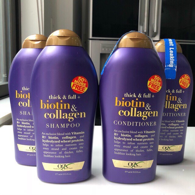 Dầu Gội Xả Biotin Collagen Chống Rụng Tóc Và Mọc Tóc Nhanh, Hương Thơm Dịu, 577ml | BigBuy360 - bigbuy360.vn