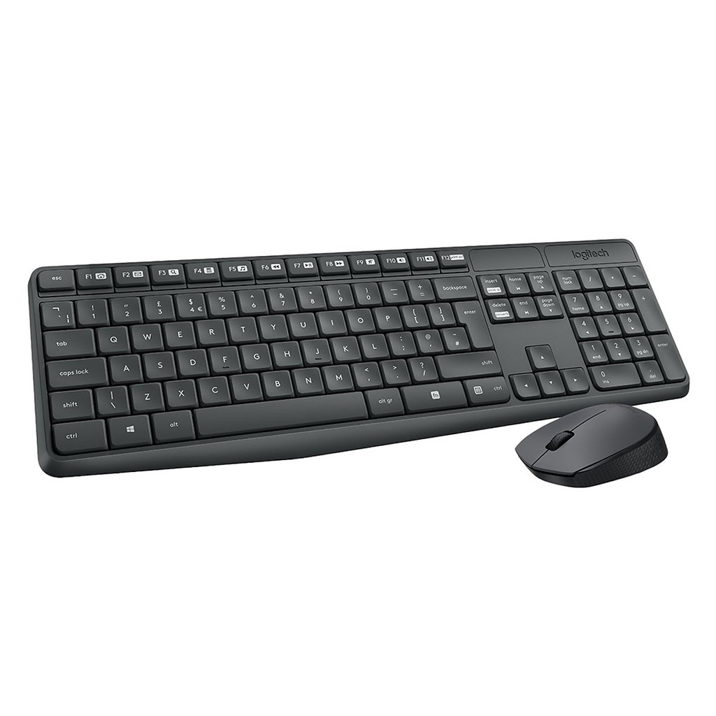 Bộ Bàn Phím Và Chuột Không Dây Logitech MK235 - Hàng Chính Hãng