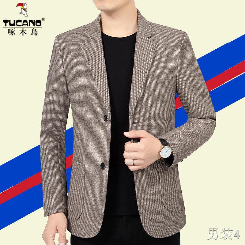 Bộ quần áo nam mới Gõ kiến ​​trúc casual suit khoác 2021 mùa xuân đơn phong cách, vest hàng hiệu cao cấp phiên b