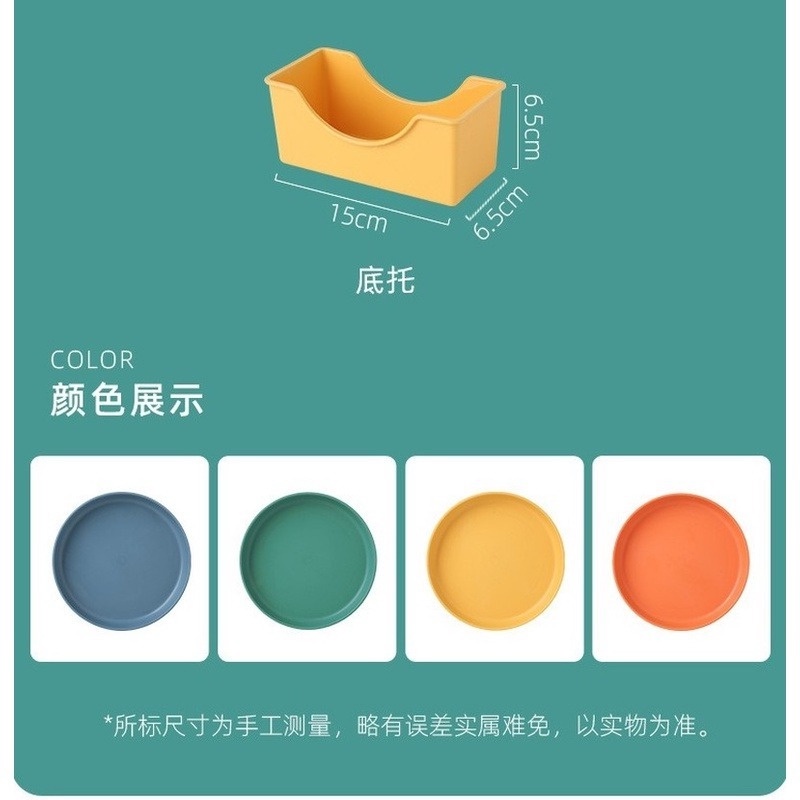 Đĩa nhựa đựng đồ ăn vặt cỡ nhỏ 6 inch tiện lợi cho bàn ăn gia đình