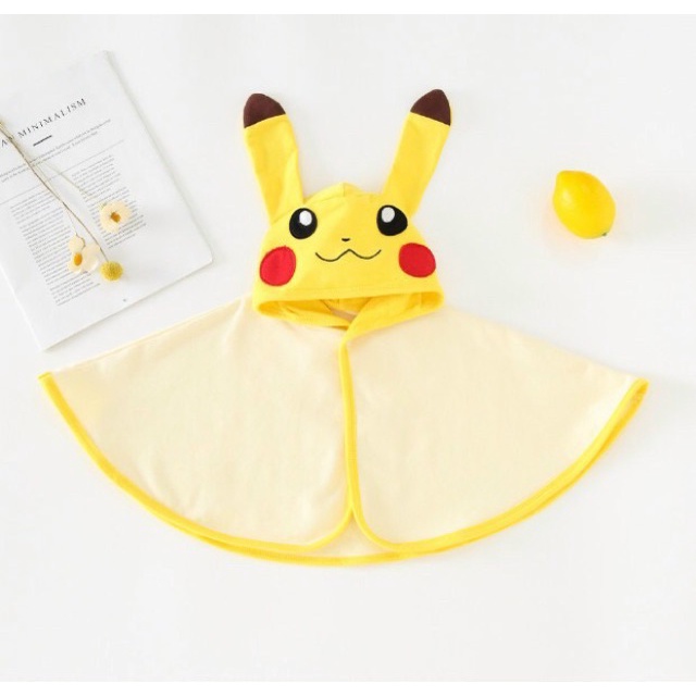 Áo choàng không tay dạng cánh dơi hình thú cho bé 7-15kg